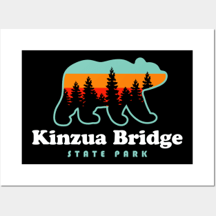 Kinzua Bridge State Park Camping Mount Jewett Pennsylvania Posters and Art